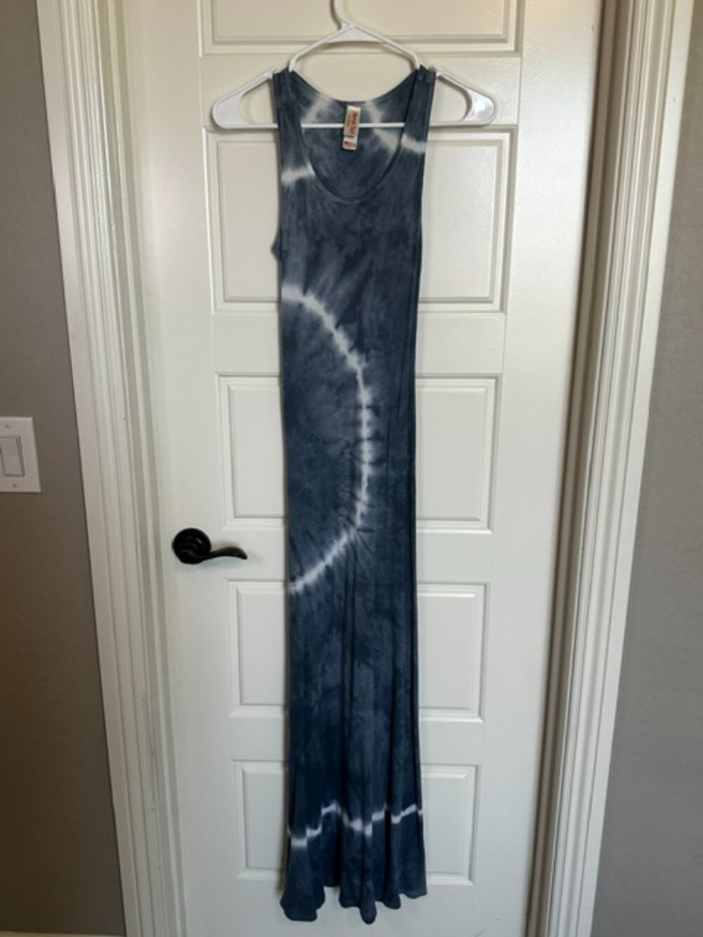 Long Tie Die Tank Top Dress